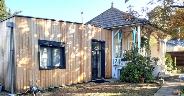 Extension en ossature bois d’une maison d’habitation à Romans (26 100)